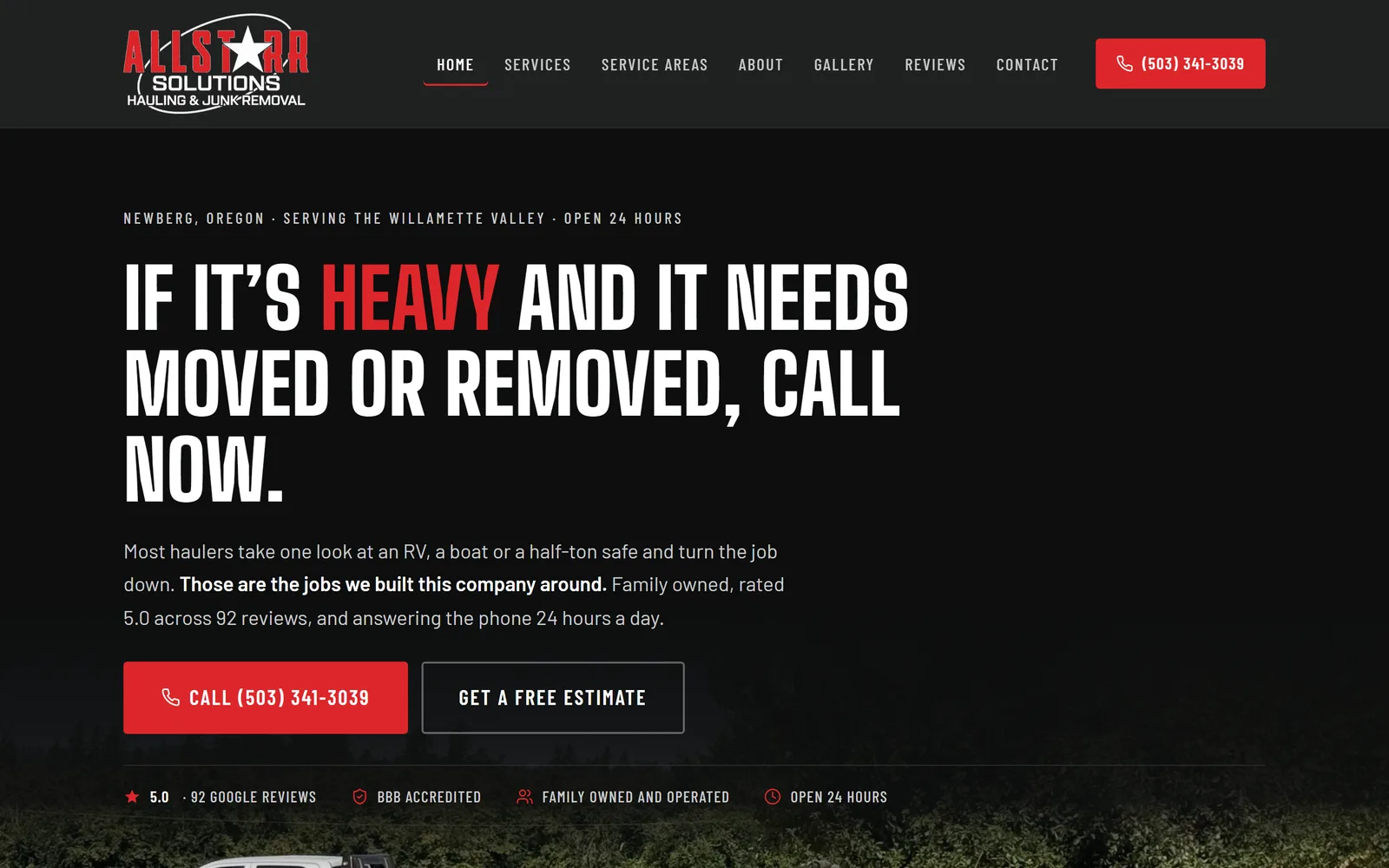 All Starr Solutions website homepage — designed by STC Marketing
