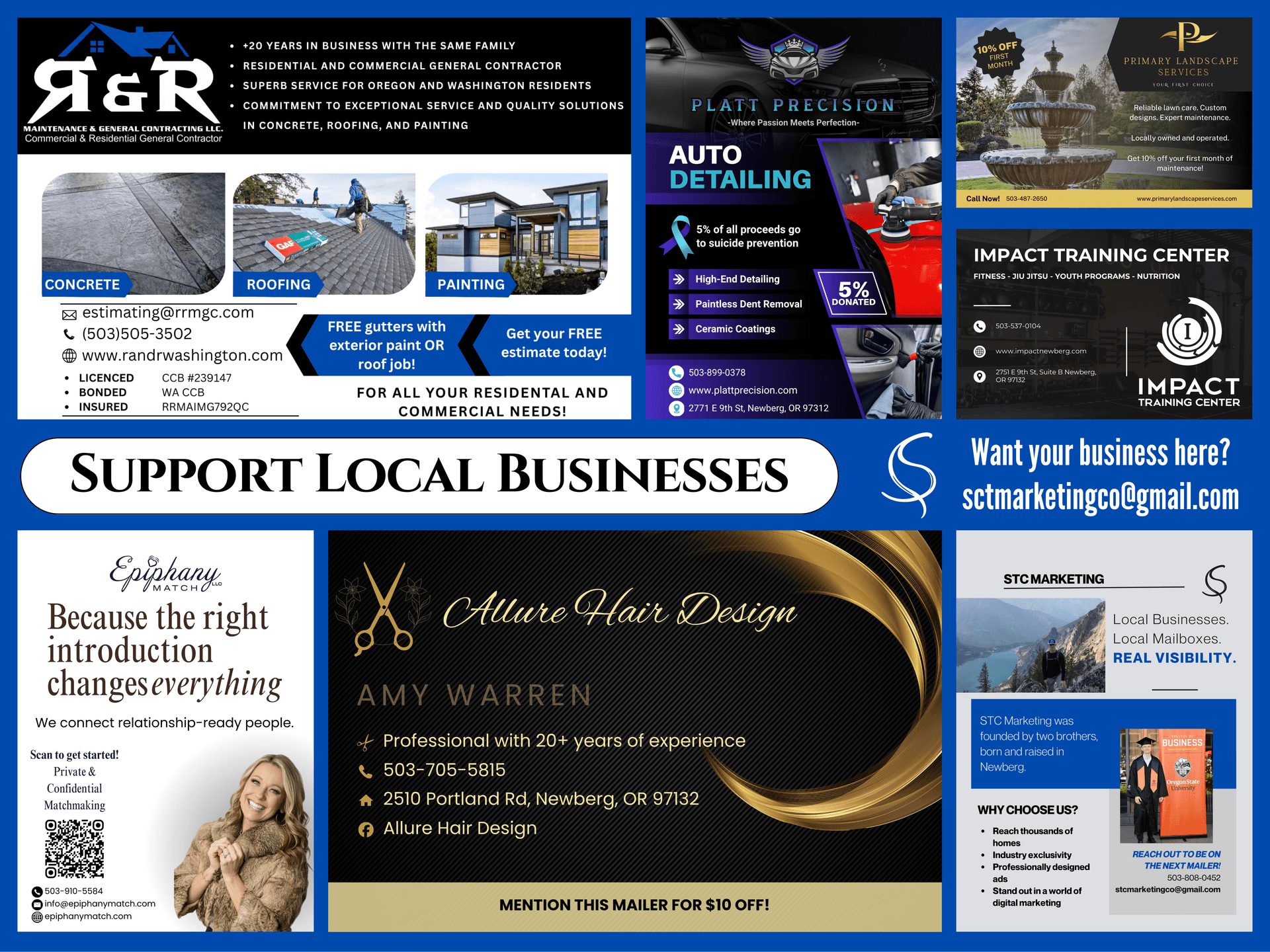 The Newberg Spotlight - back side, April 2026
